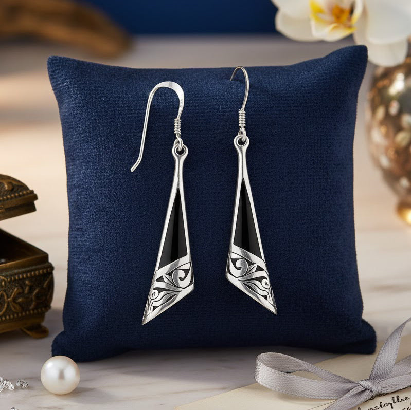 Filigree Sterling Silver Plated over Solid Brass Earrings BJE198*