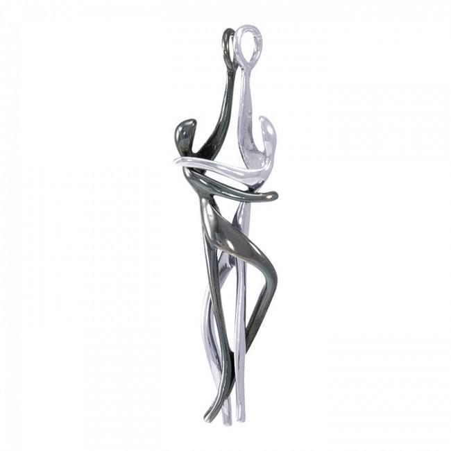 Yin Yang Lovers Silver Pendant MG589