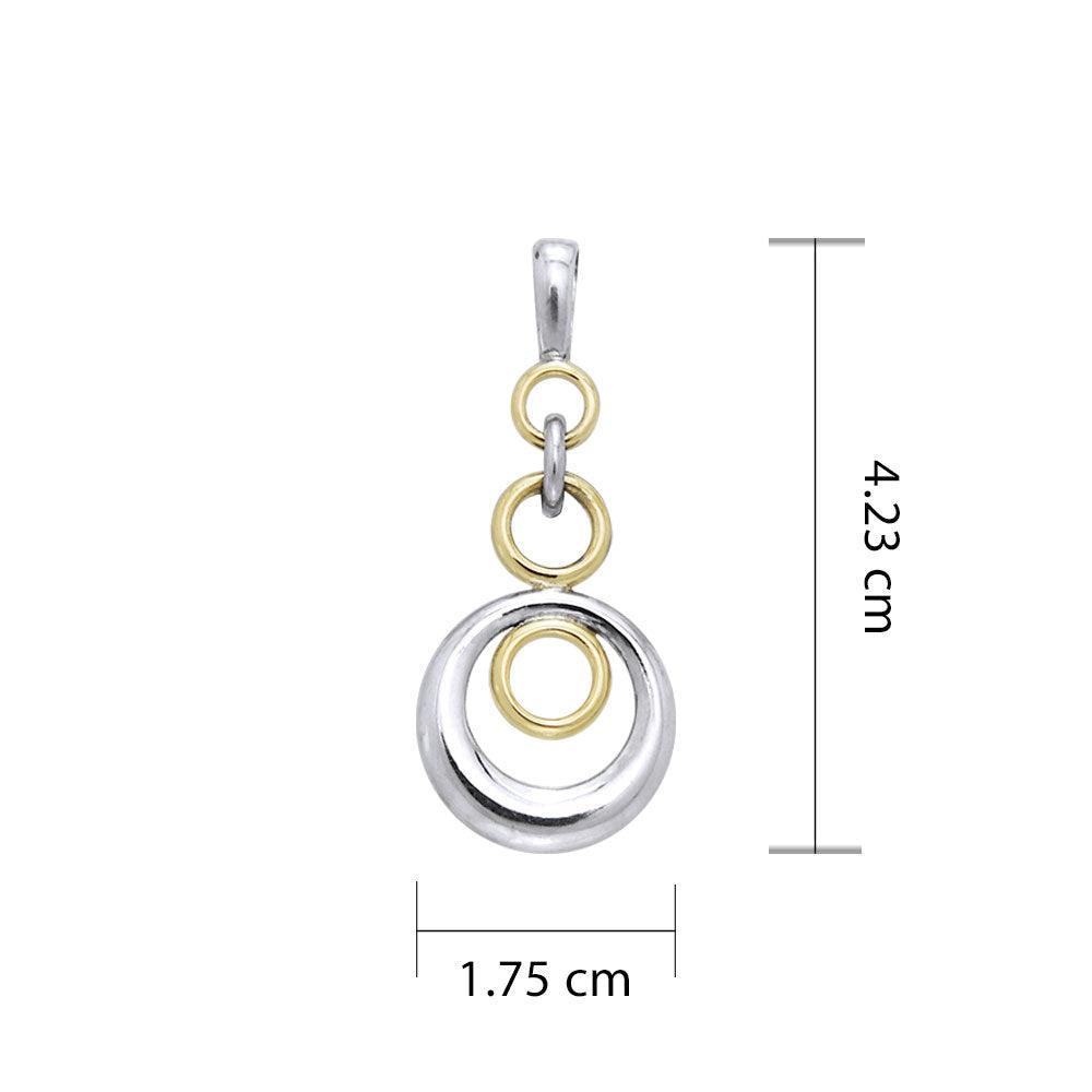 Sterling Silver and 14K Gold Vermeil (2 Microns) Pendant MPD3122