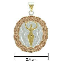 Nile River Goddess Three Tone Pendant OTP354