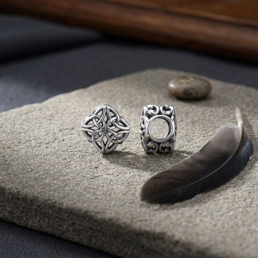 Celtic Knotwork Sterling Silver Bead TBD184*