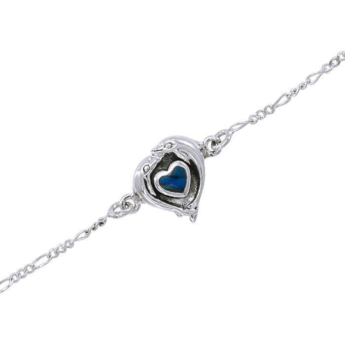 Dolphin Love Silver Anklet TBG387