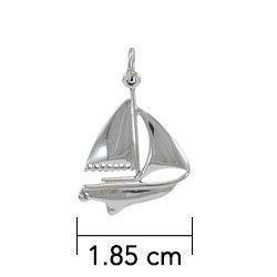 A treasure of the sea ~ Sterling Silver Sailboat Charm TC557