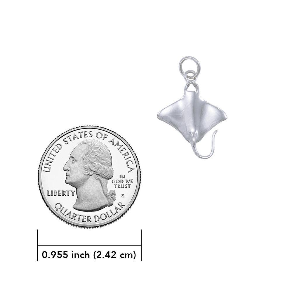 Manta Ray Silver Charm TC599 - peterstone.dropshipping