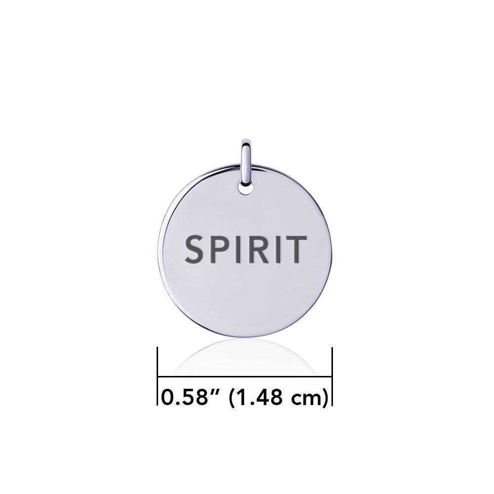 Power Word Spirit Silver Disc Charm TCM336