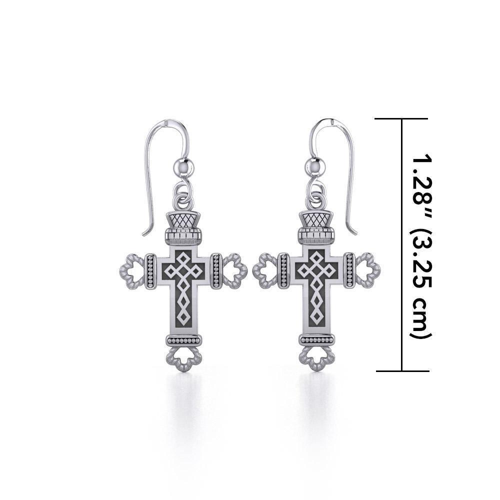 Medieval Cross Earrings TE1083