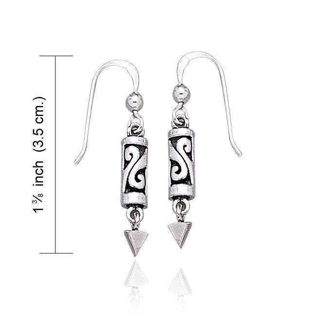 Celtic Knotwork Silver Earrings TE1129