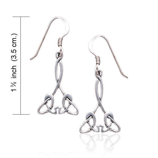 Celtic Knotwork Silver Earrings TE456