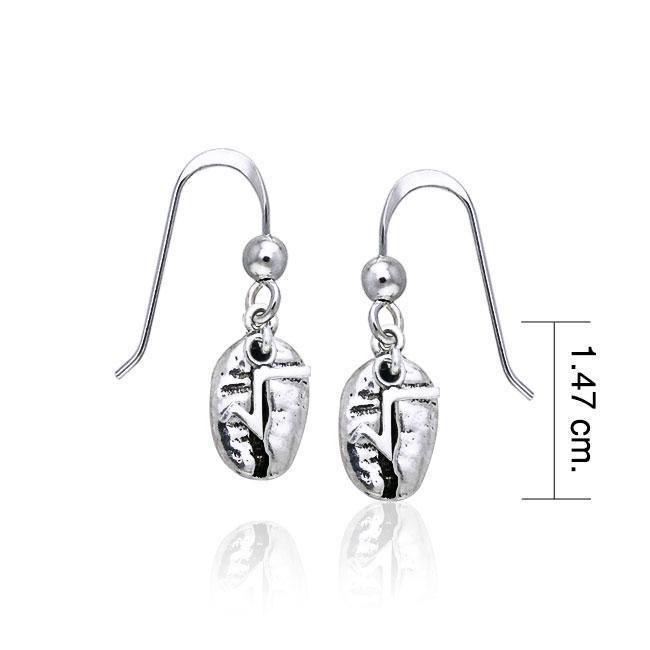 Square Root Coffee Bean Earrings TE608