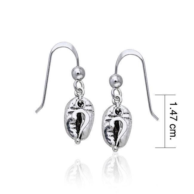 ? Coffee Bean Earrings TE625