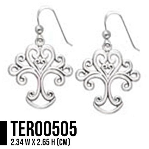 In the harmony of the Tree of Life ~ Sterling Silver Earrings TER505