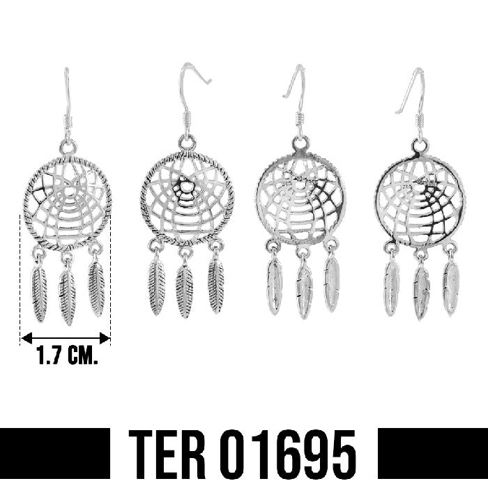 Dreamcatcher Sterling Silver Earrings TER1695