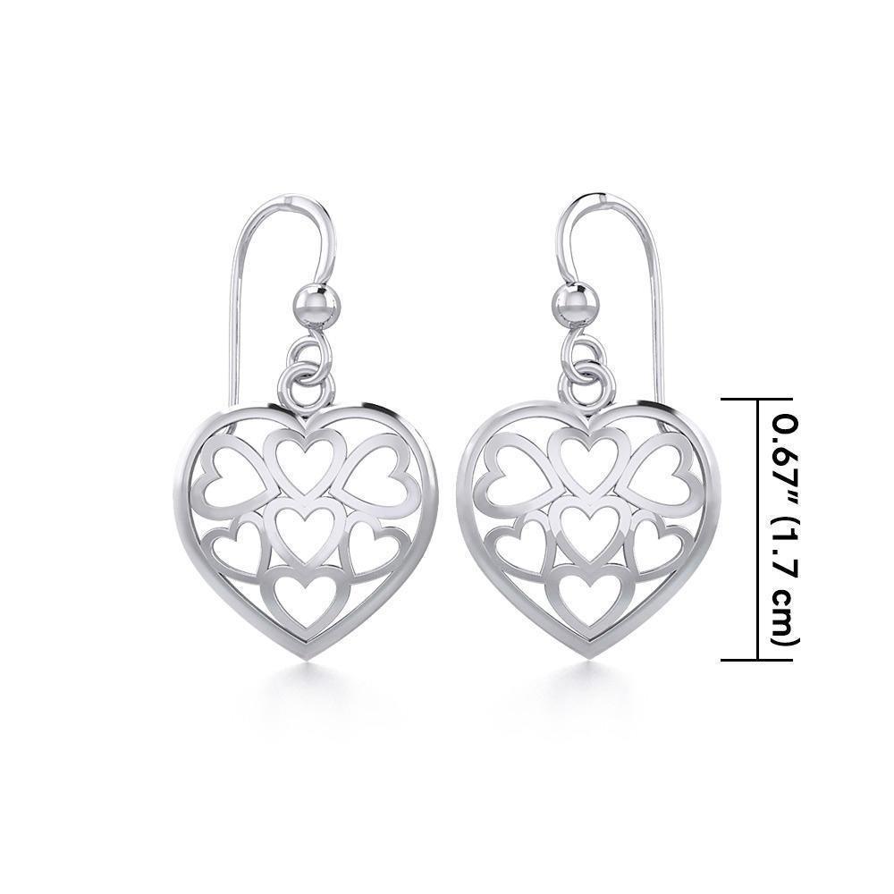 Heart Sterling Silver Earrings TER1135