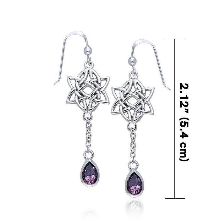 Celtic Knotwork Silver Earrings TER123