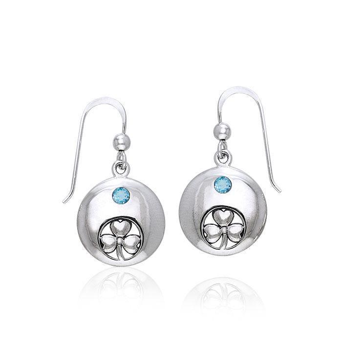 Celtic Shamrock Silver Earrings TER216