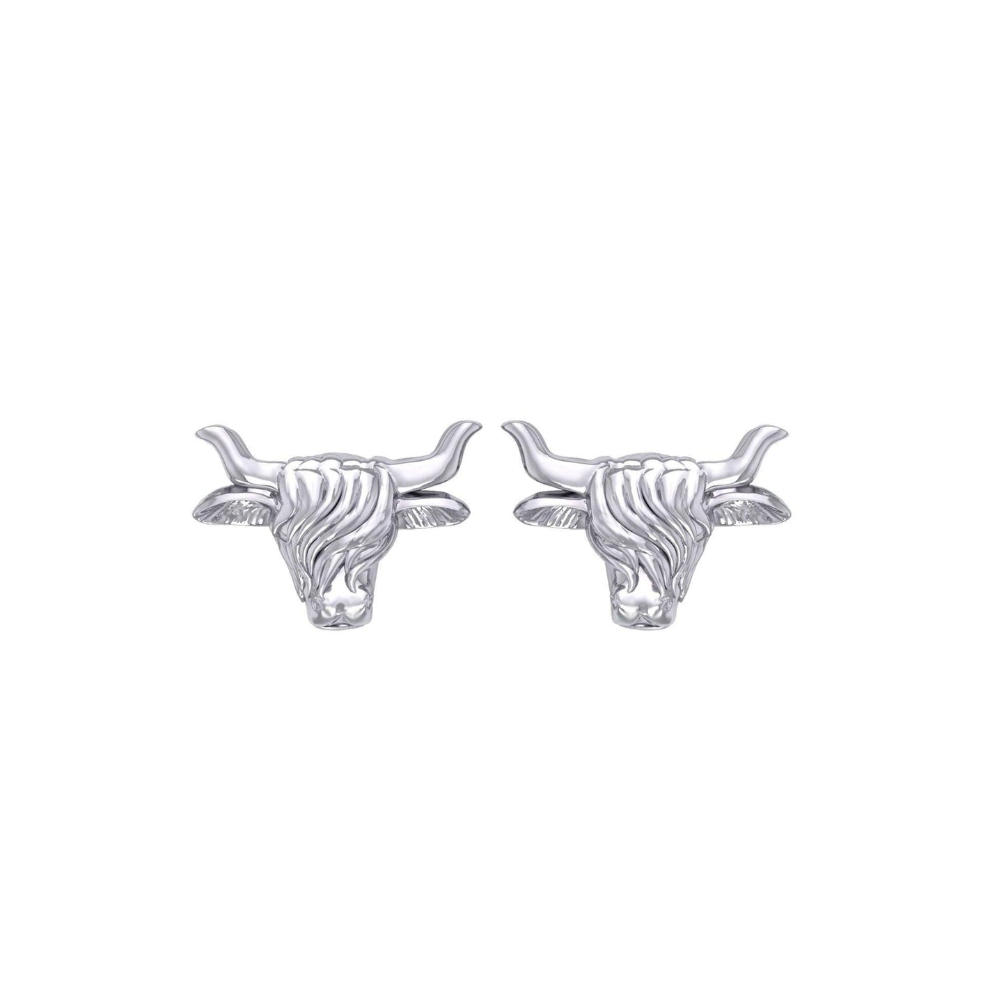 The Highland Cow Silver Post Earrings TER2175