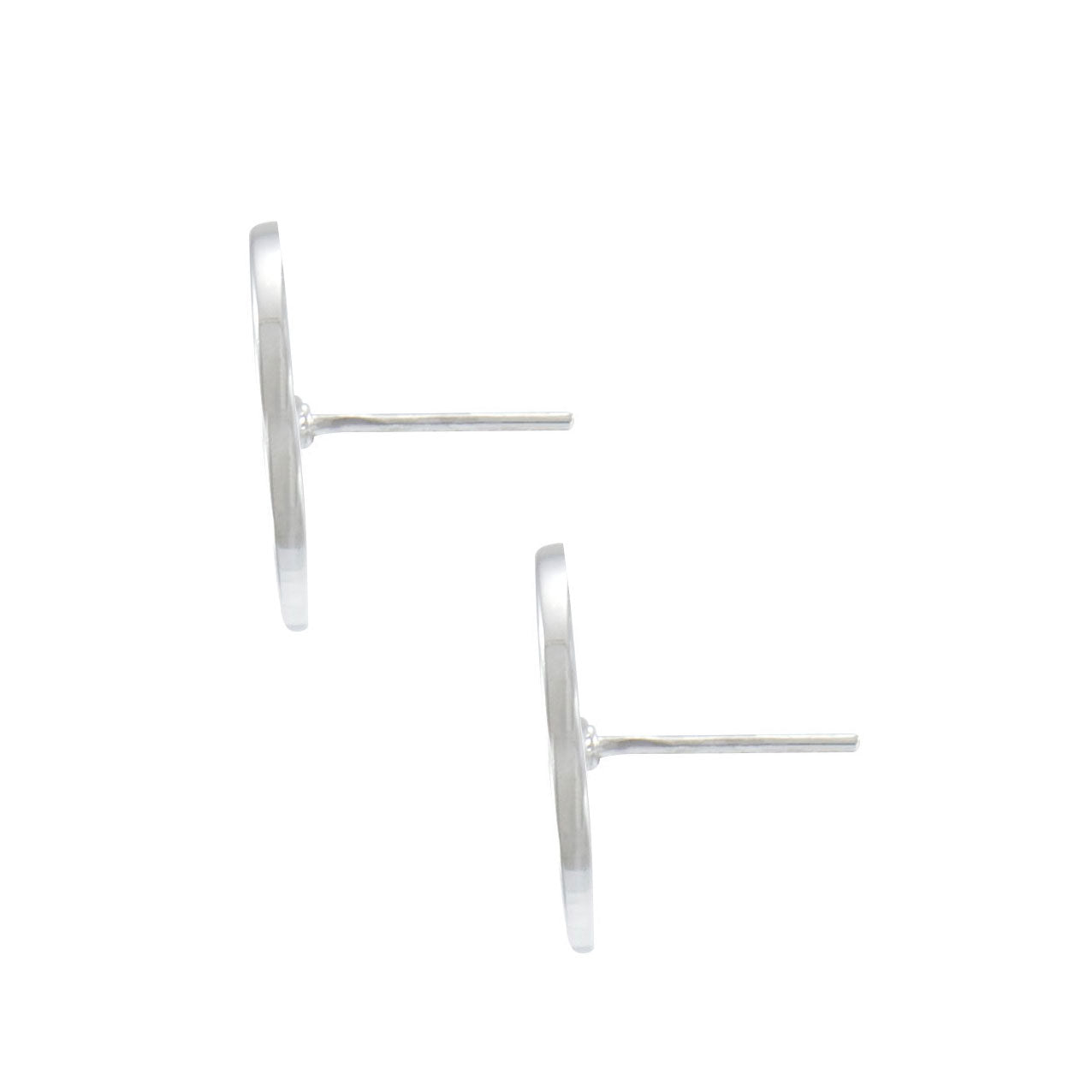 Celtic Triskele Round Sterling Silver Post Earrings TER2236