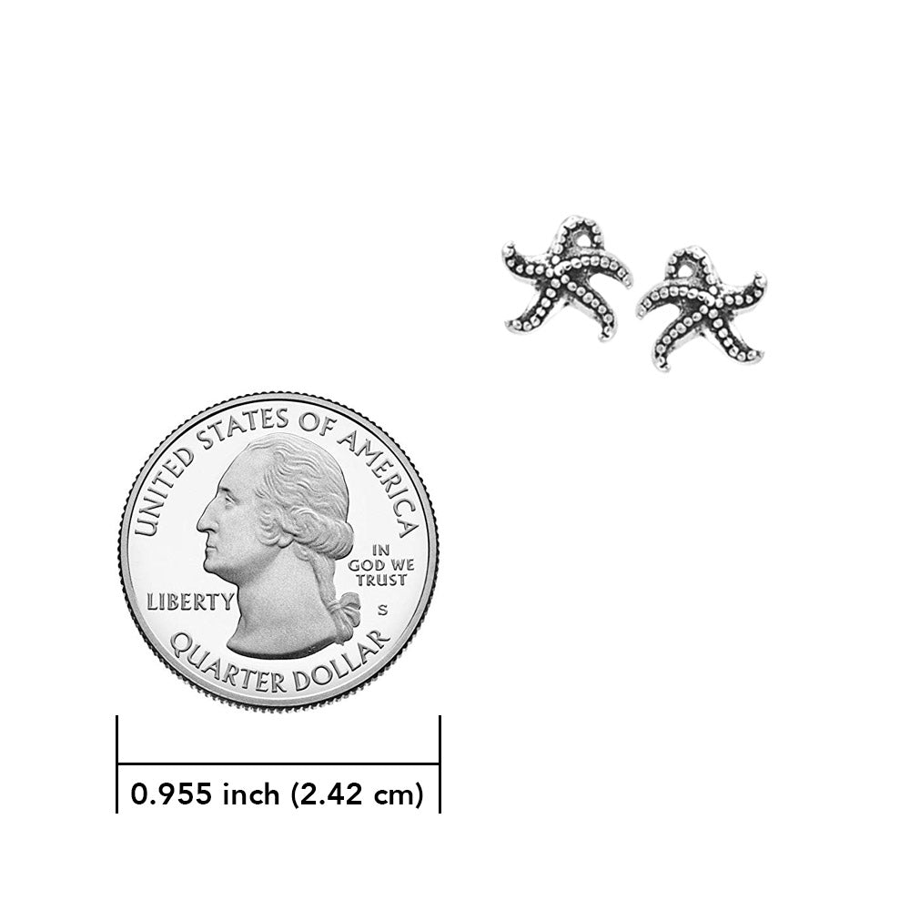 Starfish Sterling Silver Post Earrings TER317