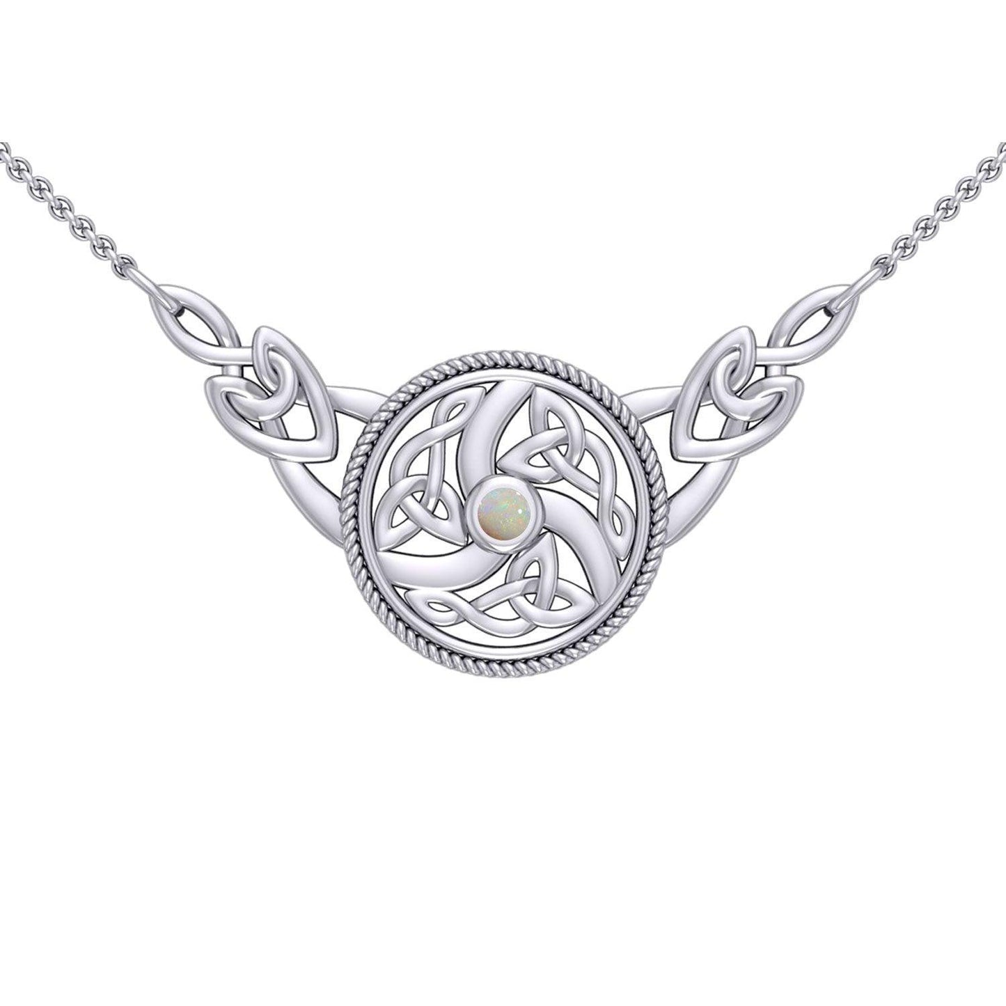 Celtic Knotwork Silver Necklace TN162 - peterstone.dropshipping