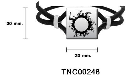 Sterling Silver Blazing Sun Leather Cord Necklace TNC248