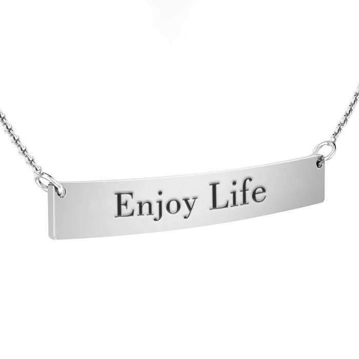 Large Curve Bar Necklace TNC437P