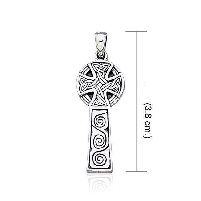 Celtic Knot Spiral Sterling Silver Pendant TP1091