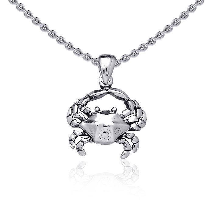 Blue Crab Silver Pendant TP1620 - Jewelry