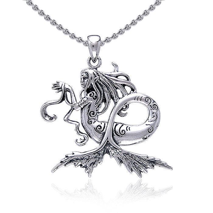 Amy Brown Dark Water Sterling Silver Fairy Pendant TP1664
