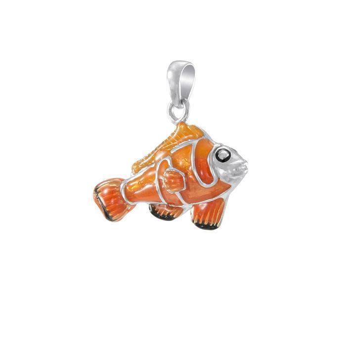 Clown Fish Sterling Silver Pendant TP2425