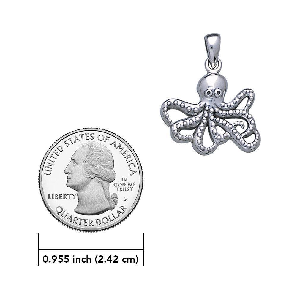 Master of mystery ~ Sterling Silver Octopus Pendant Jewelry TP2450