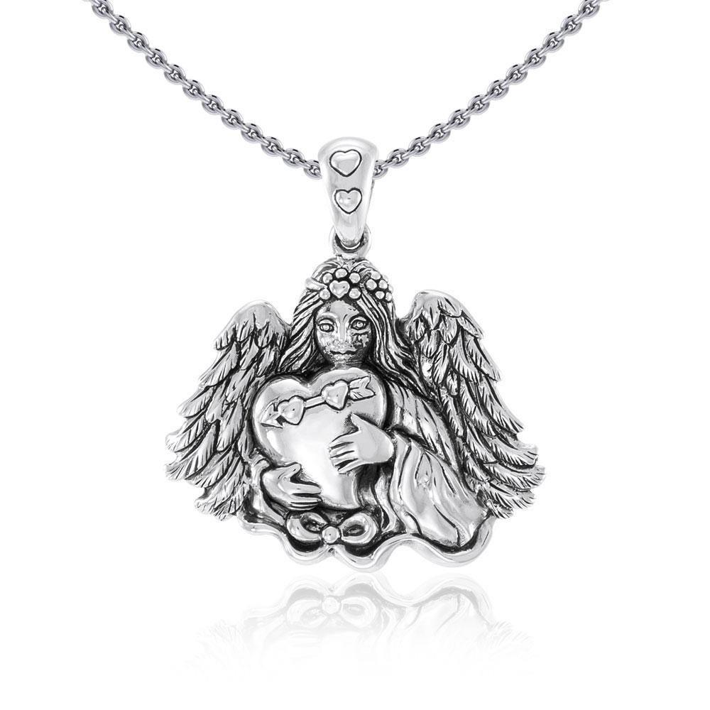 Angel Holding Heart Pendant TP2703