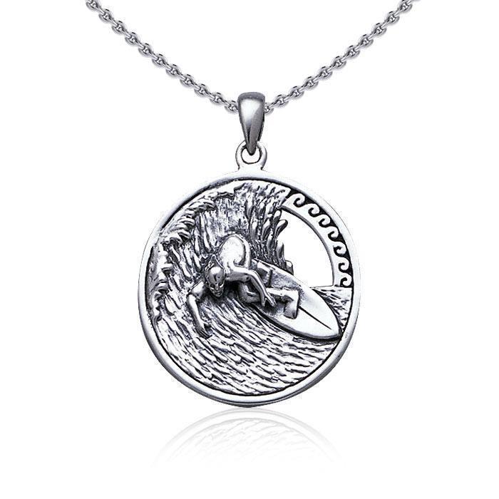 Surf up ~ Sterling Silver Pendant Jewelry TP2942