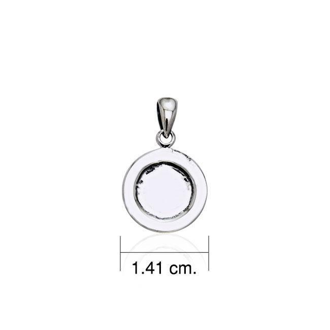 Coffee cup saucer Silver Pendant TP447