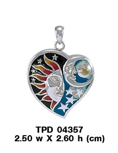 Universal Love Sterling Silver With Enamel Pendant TPD4357