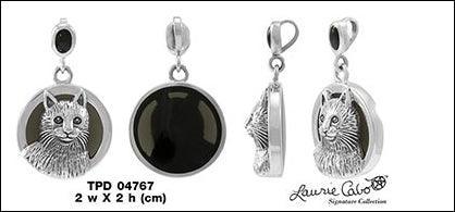 Cat Familiar Power Sterling Silver Pendant TPD4767