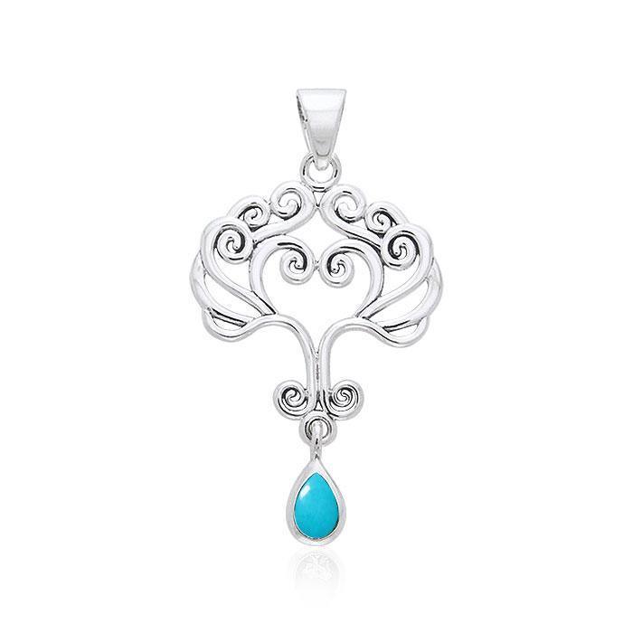 Heart Tree of life Silver Pendant TPD1091