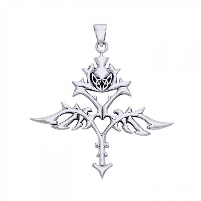 Viking Urnes Winged Beast Sterling Silver Pendant Jewelry TPD1212