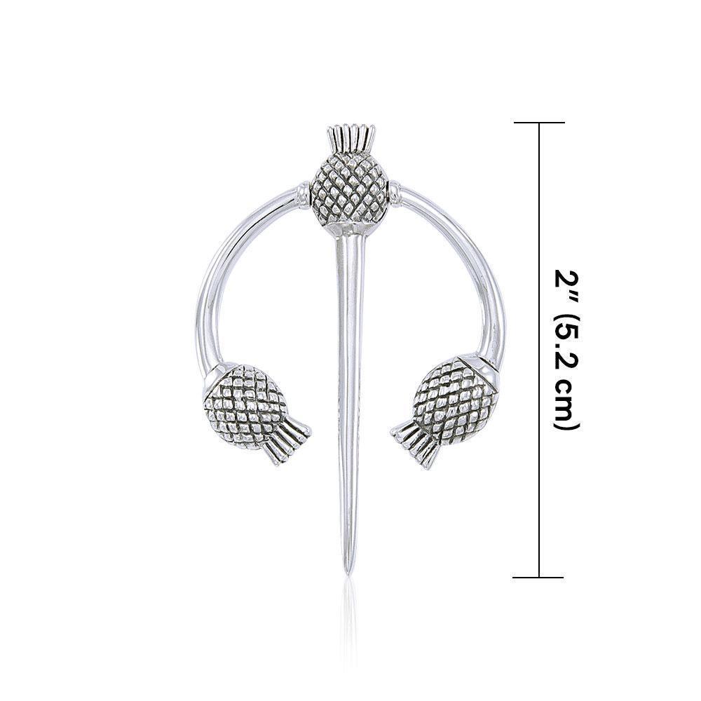 Danu Silver Thistle Pendant TPD1234