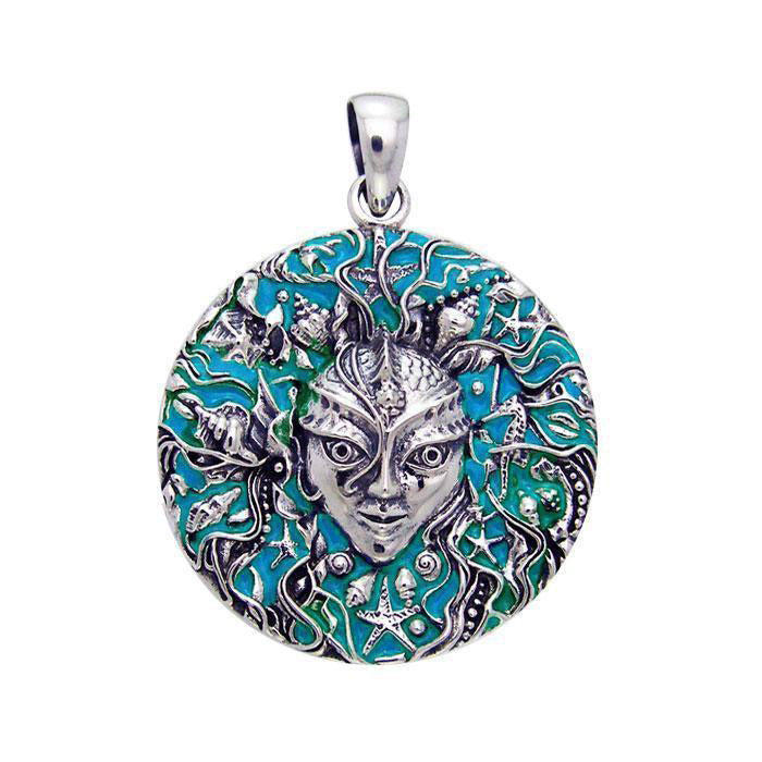 Mari the Sea Goddess Sterling Silver Pendant by Oberon Zell TPD1583