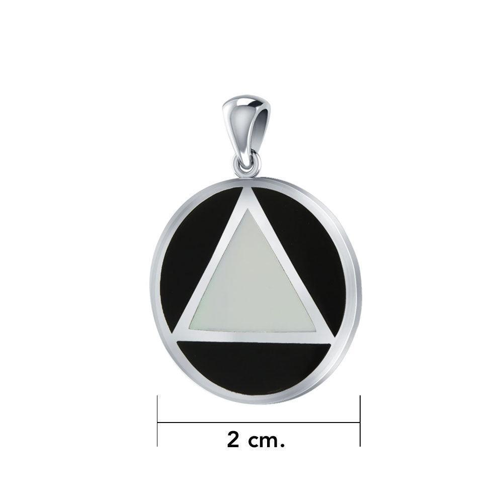 AA Recovery Symbol Silver Pendant TPD170