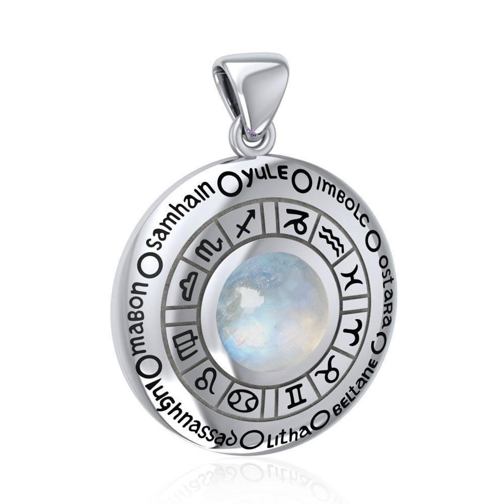 Wheel of the Year Silver Pendant TPD235