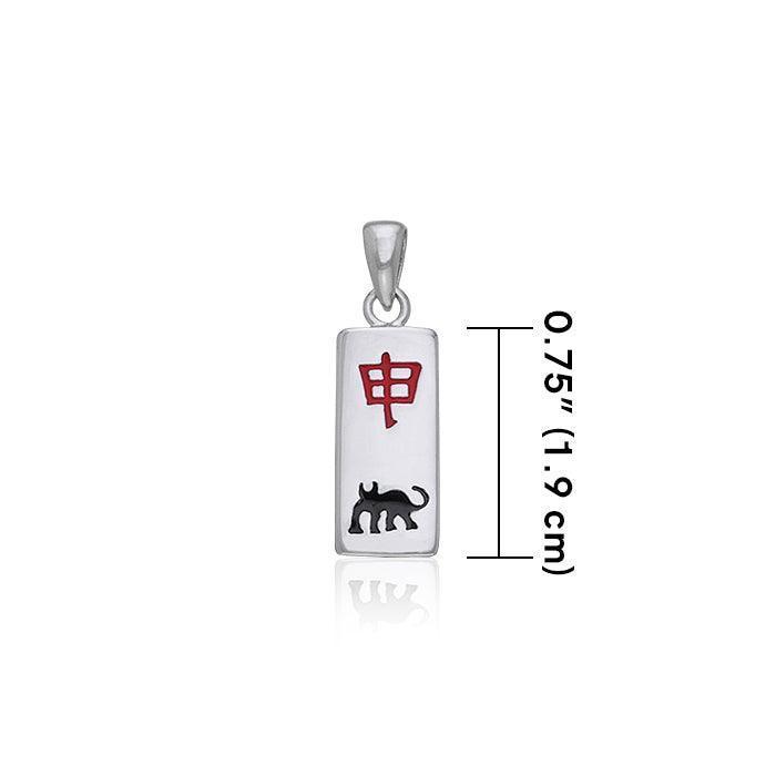 Chinese Astrology Monkey Silver Pendant TPD249
