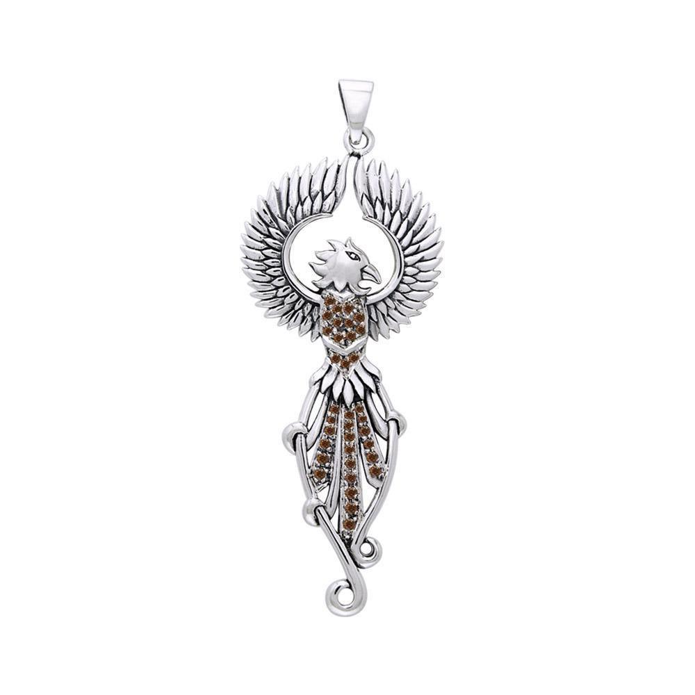Regal Phoenix Silver Pendant TPD2914