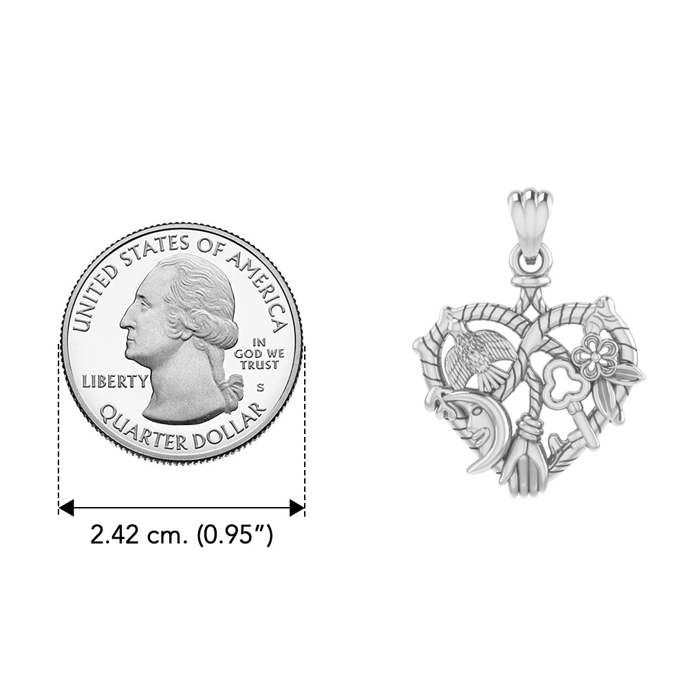 Cast your Cimaruta Witch Sterling Silver Pendant TPD3131