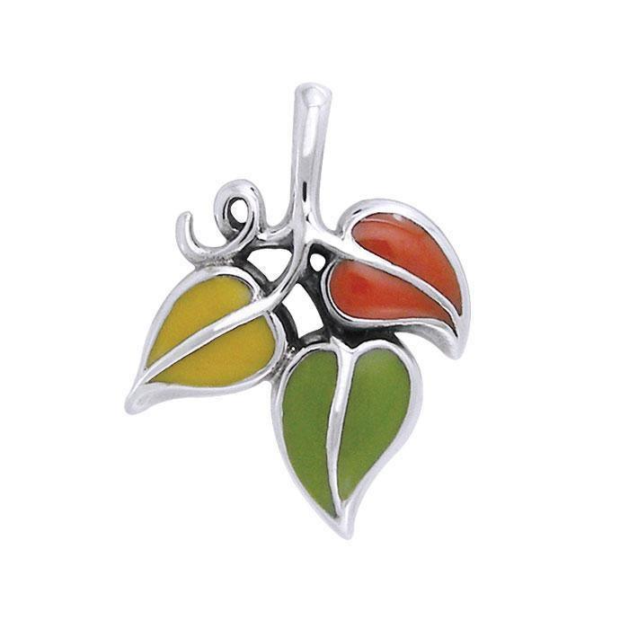 Vine Silver Slider Pendant with Enamel TPD3330