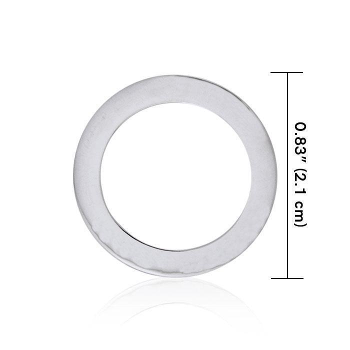 Blank Silver Disc Pendant TPD3605