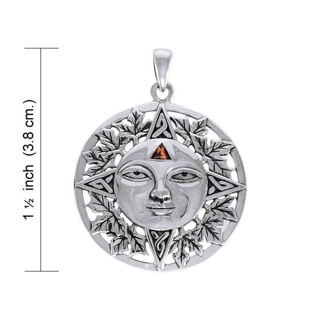 Autumn Sun Pendant with Triangle Gem TPD3865