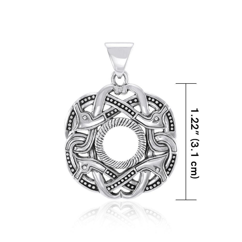 Celtic Knotwork Sterling Silver Pendant TPD403