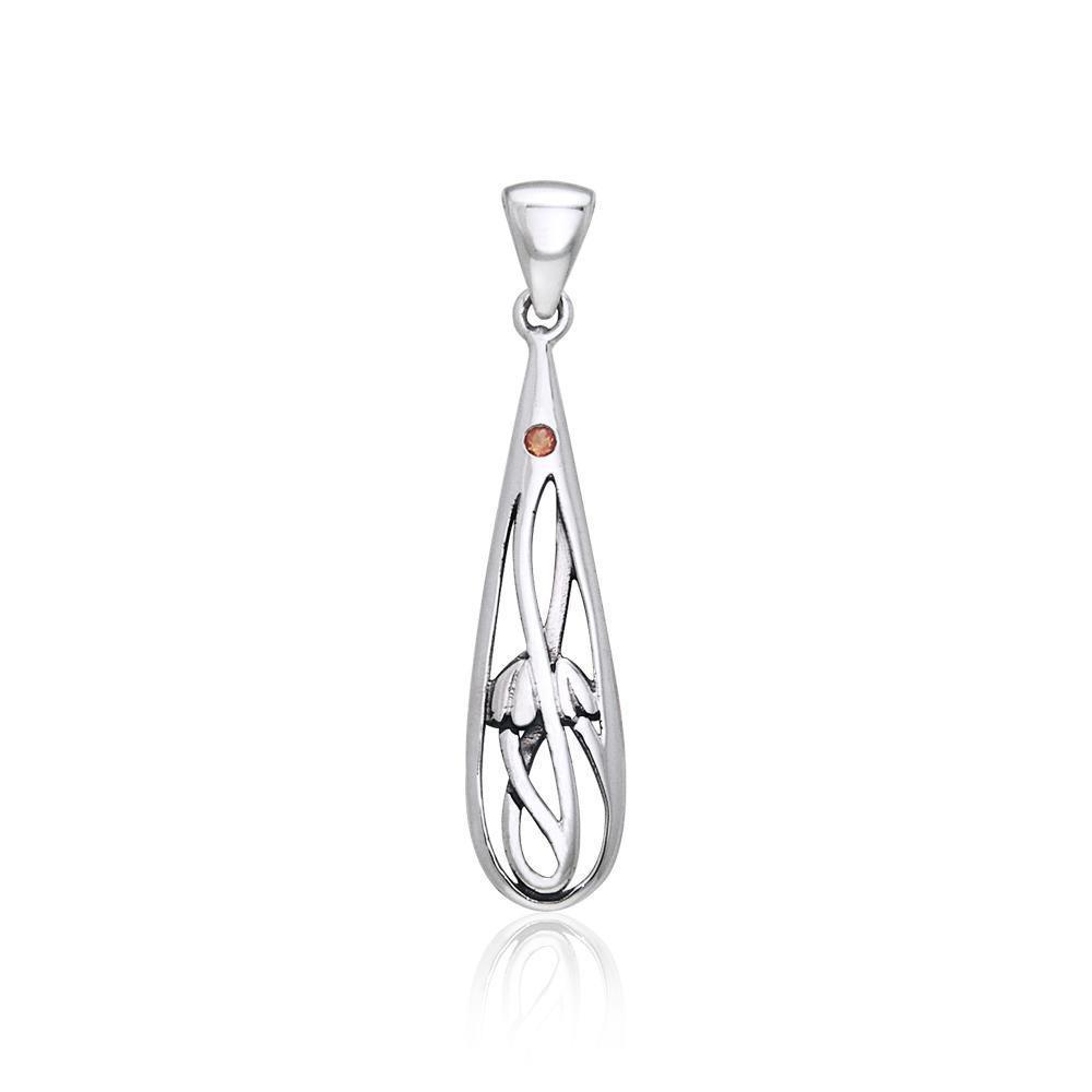 Art Deco Silver Pendant TPD444