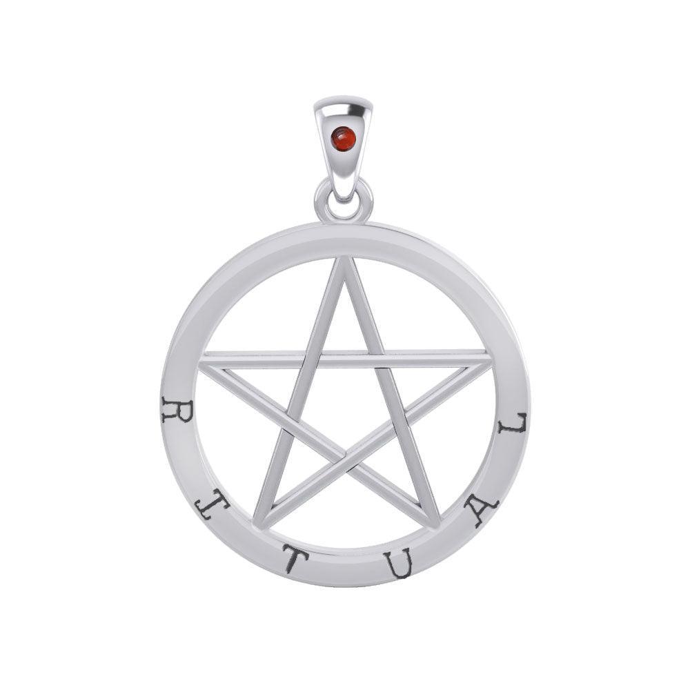 Ritual Pentagram Silver Pendant TPD4519